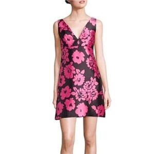 NWOT - Milly Pink and Black Floral Mini Dress